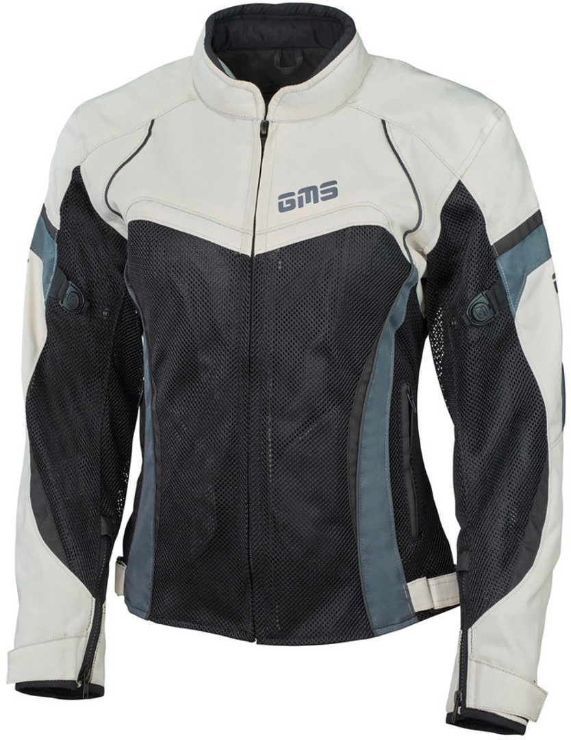 GMS Tara Mesh Ladies Motorcycle Textile Jacket, black-beige, Size XS for Women, black-beige, Size XS for Women