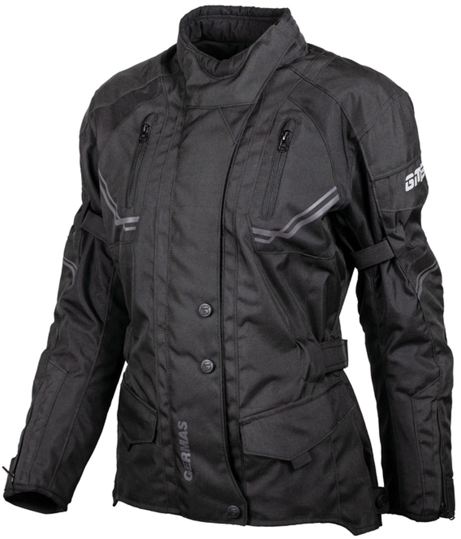 GMS Taylor Ladies Motorcycle Textile Jacket, black, Size XS for Women, black, Size XS for Women