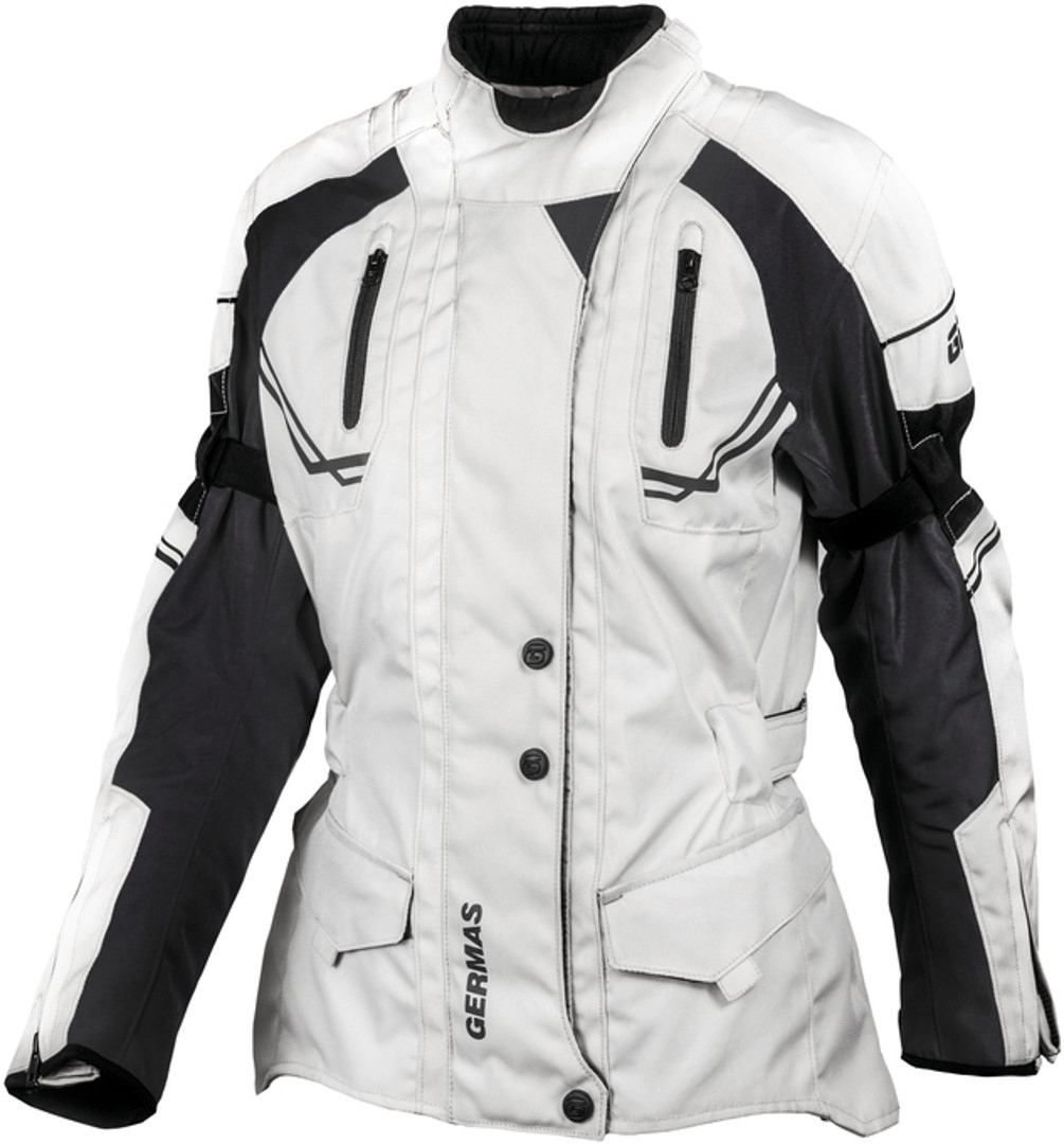 GMS Taylor Ladies Motorcycle Textile Jacket, black-grey, Size 9XL for Women, black-grey, Size 9XL for Women