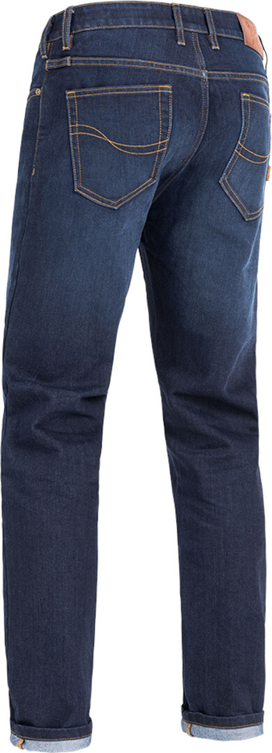 Side view of John Doe Pioneer Mono Motorcycle Jeans, blue, Size 38 for Men