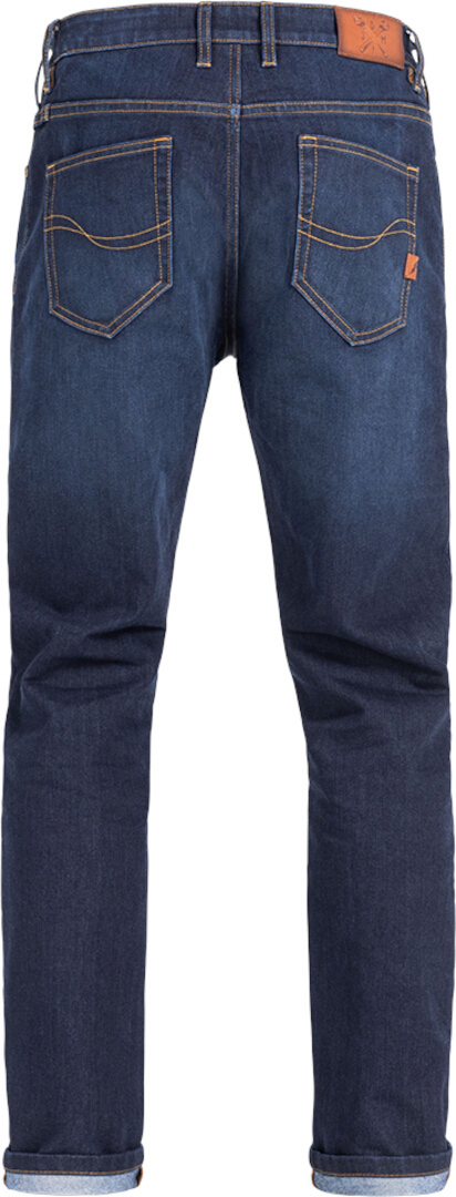 Side view of John Doe Pioneer Mono Motorcycle Jeans, blue, Size 38 for Men
