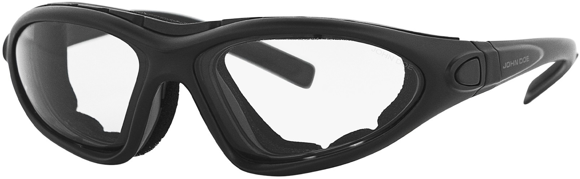 John Doe Five Star Motorcycle Goggles, black, black, Size One Size