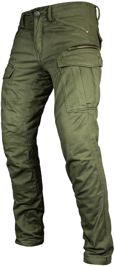 John Doe Defender Mono Motorcycle Textile Pants, green, Size 32, green, Size 32
