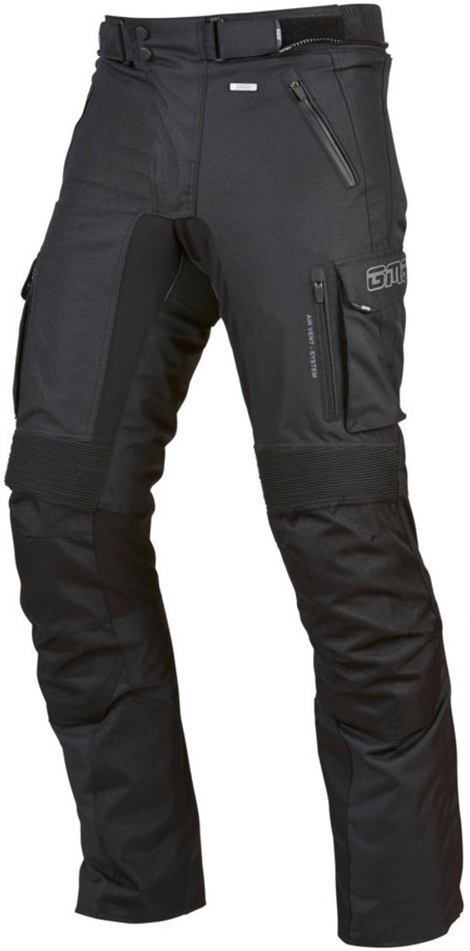 GMS Trento Motorcycle Textile Pants, black, Size S, black, Size S