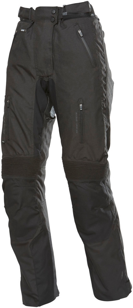 GMS Trento Dames Motorfiets Textiel Broek, zwart, afmeting L voor vrouw