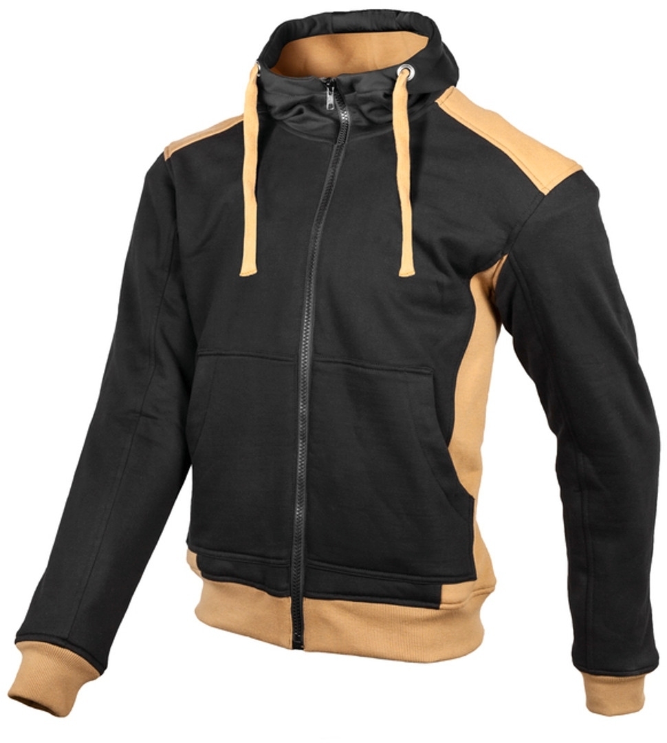 GMS Grizzly Motorcycle Hoodie, zwart-bruin, afmeting 4XL