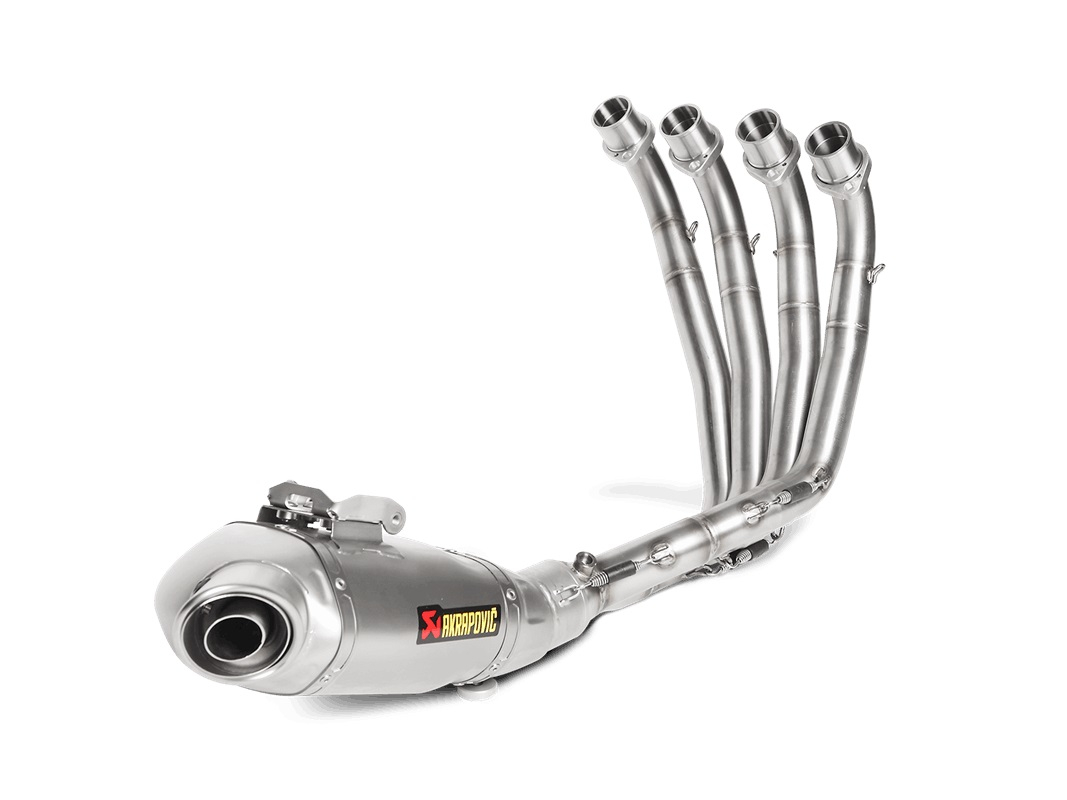 Image of Sistema di scarico in titanio Akrapovic Slip-On Racing Line, argento