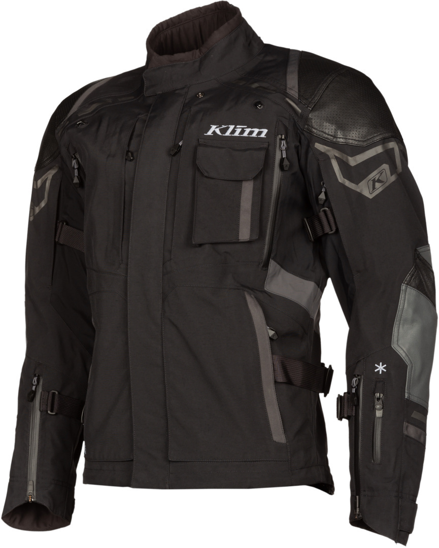 Klim Kodiak Motorcycle Textile Jacket, black-grey, Size 27, black-grey, Size 27