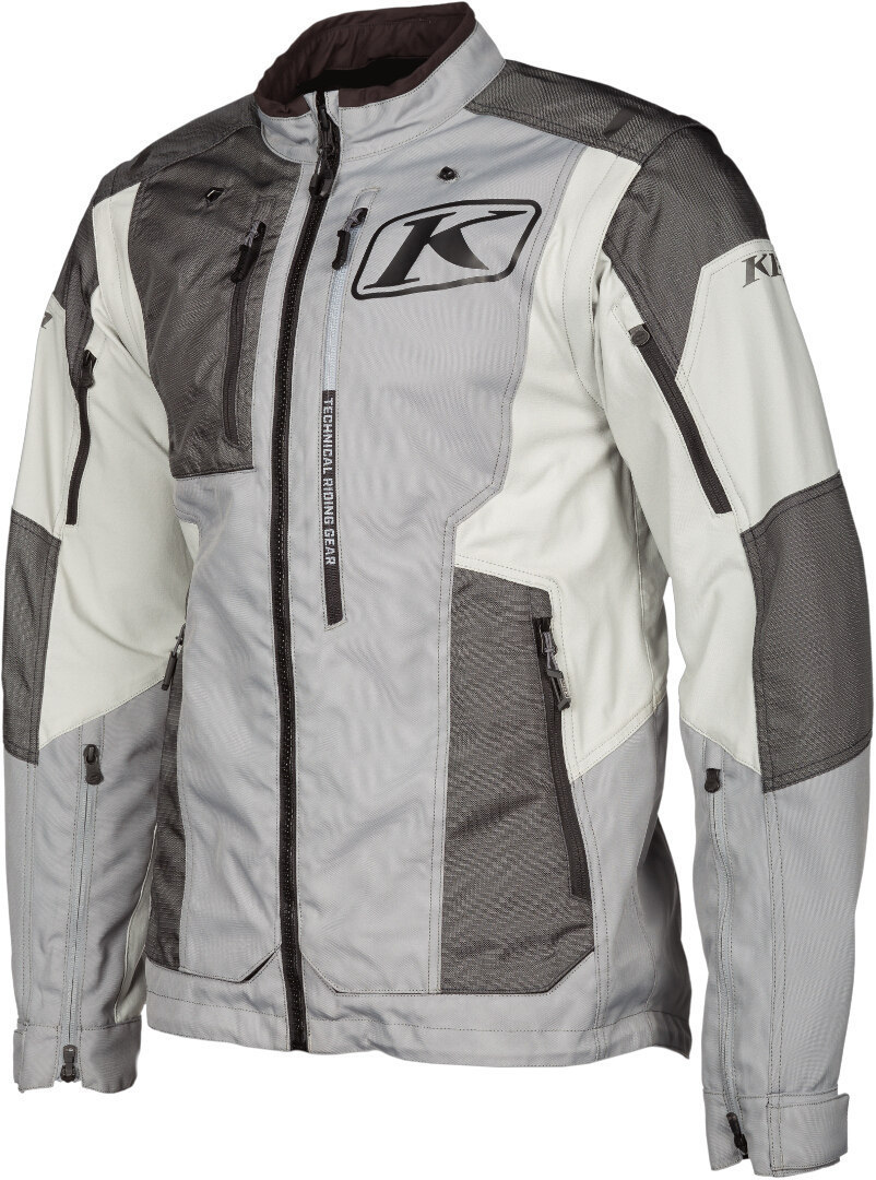 Klim Dakar Motorfiets textiel jas, grijs, afmeting S