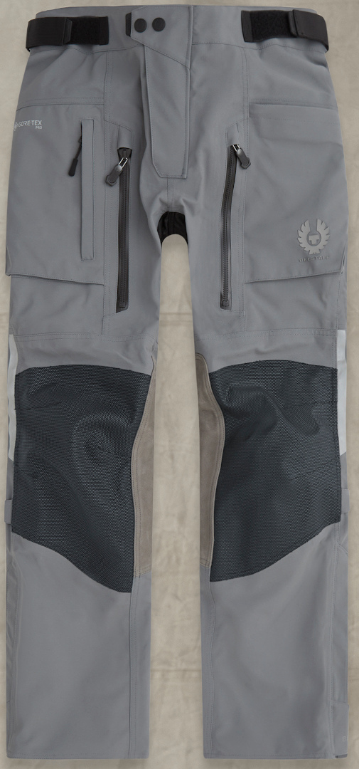 Belstaff Long Way Up Motorcycle Textile Pants, grey, Size 46, grey, Size 46