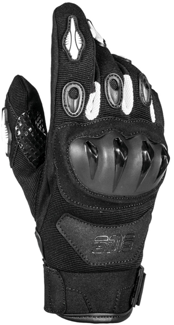 GMS Tiger Motorcycle Gloves, black-white, Size S, black-white, Size S