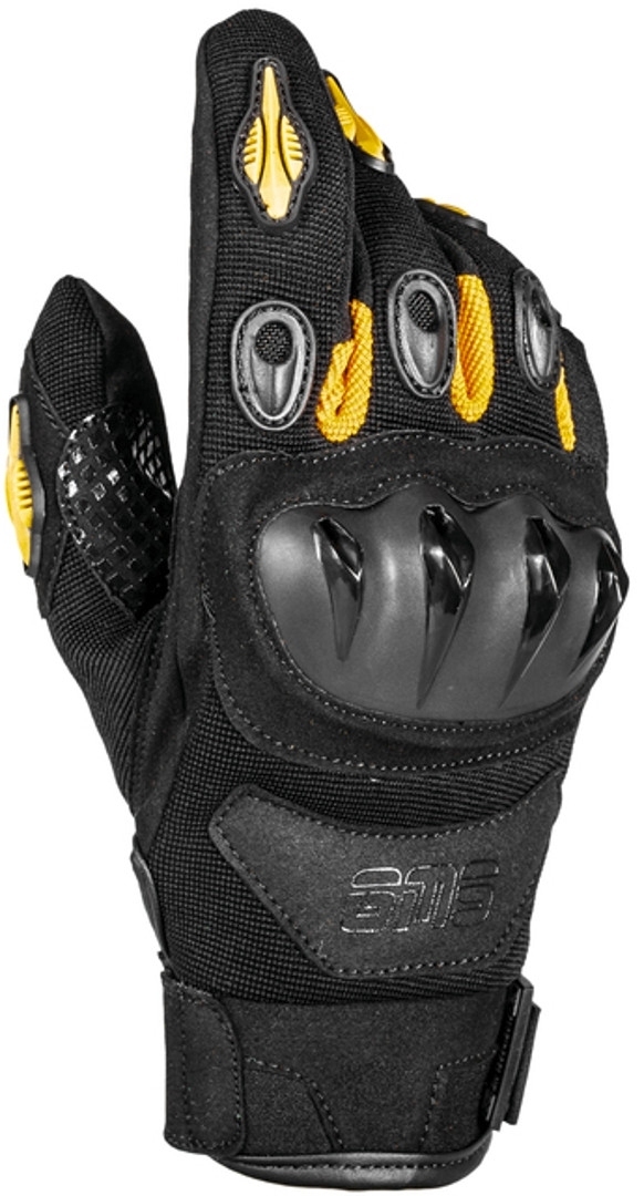 GMS Tiger Motorcycle Gloves, black-yellow, Size XS, black-yellow, Size XS
