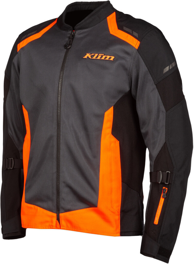 Klim Induction Motorcykel Textil Jacka, svart-grå-orange, storlek S