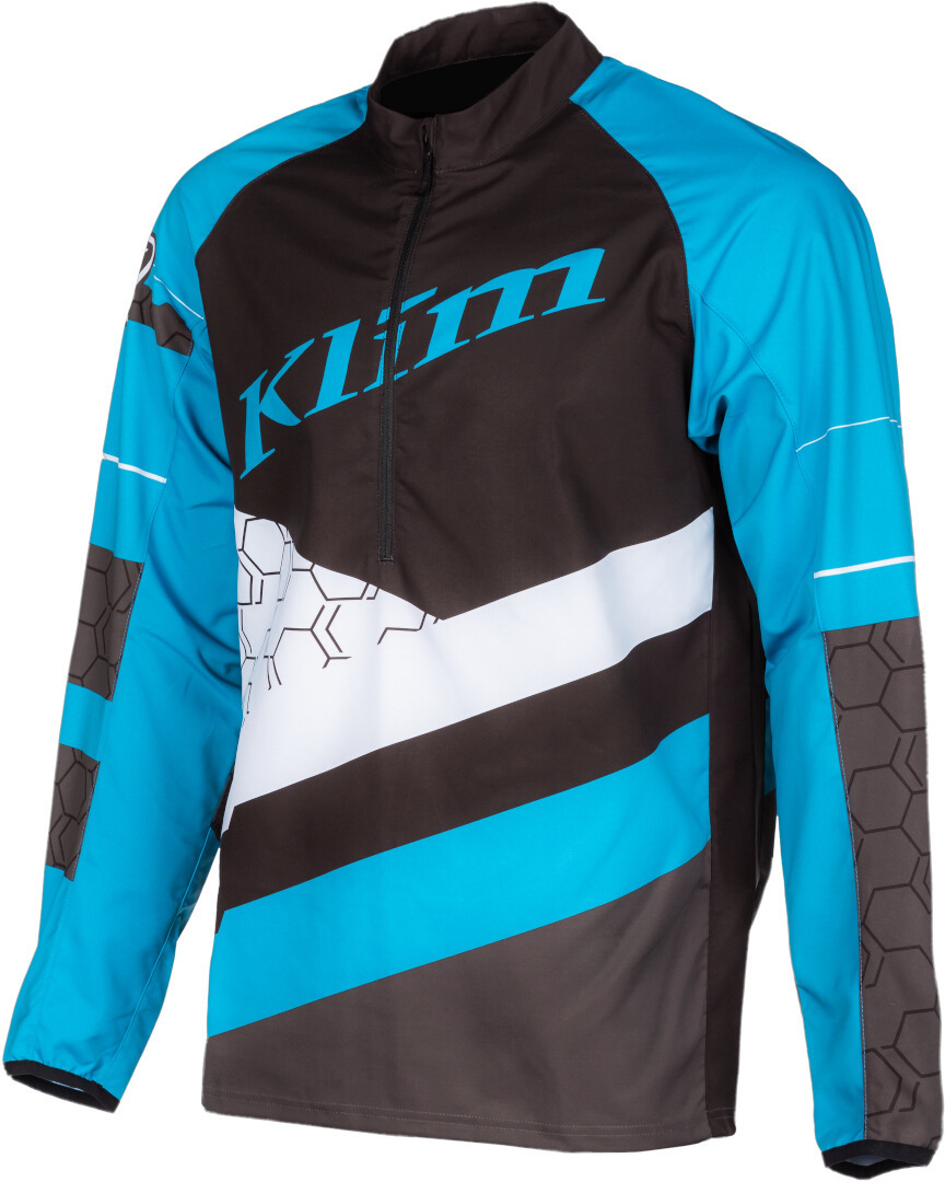 Image of Klim Revolt Motocross Pullover, grigio-blu, dimensione S