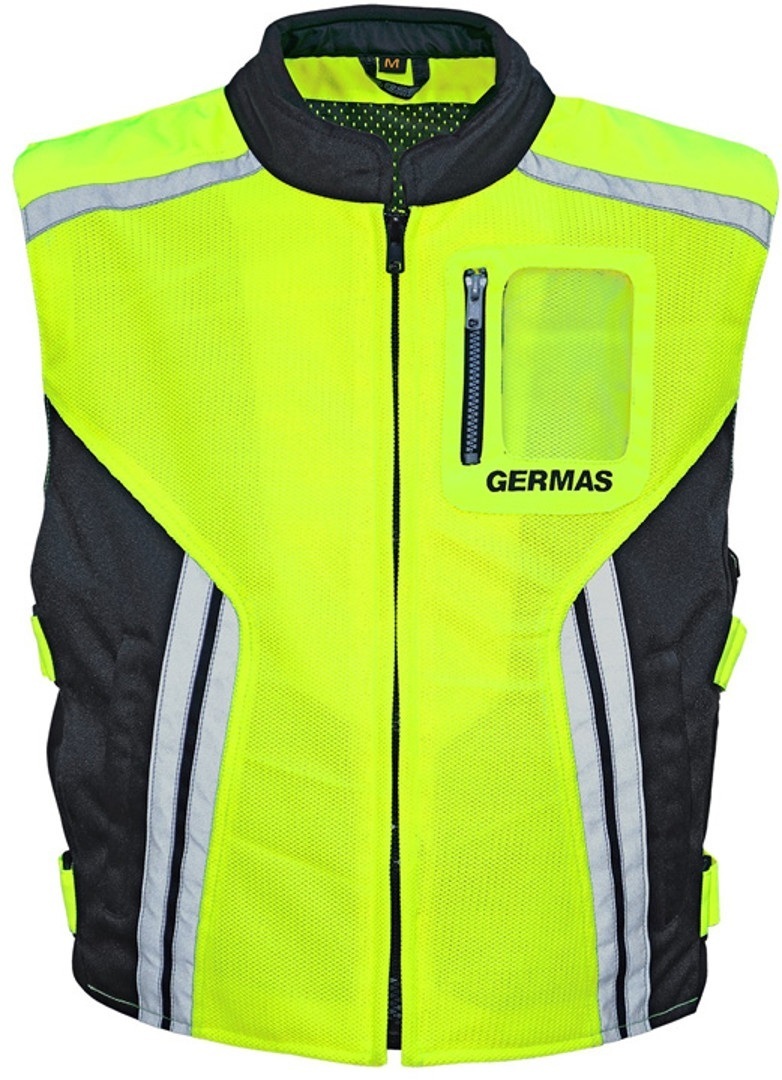 GMS Premium Advarsel Vest, gul, størrelse 8XL