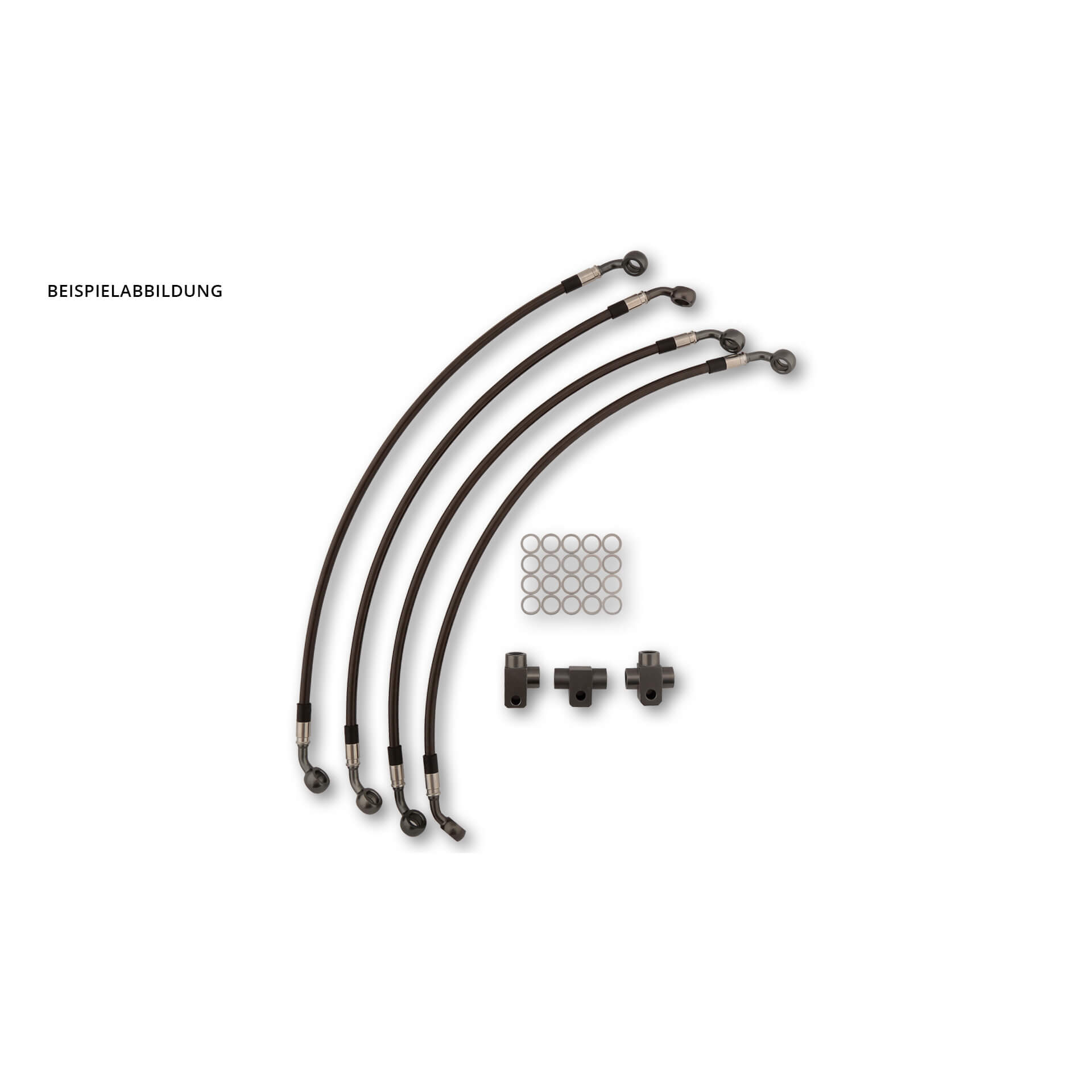 Image of LSL Brake line front TDM 900A 05-, con ABE
