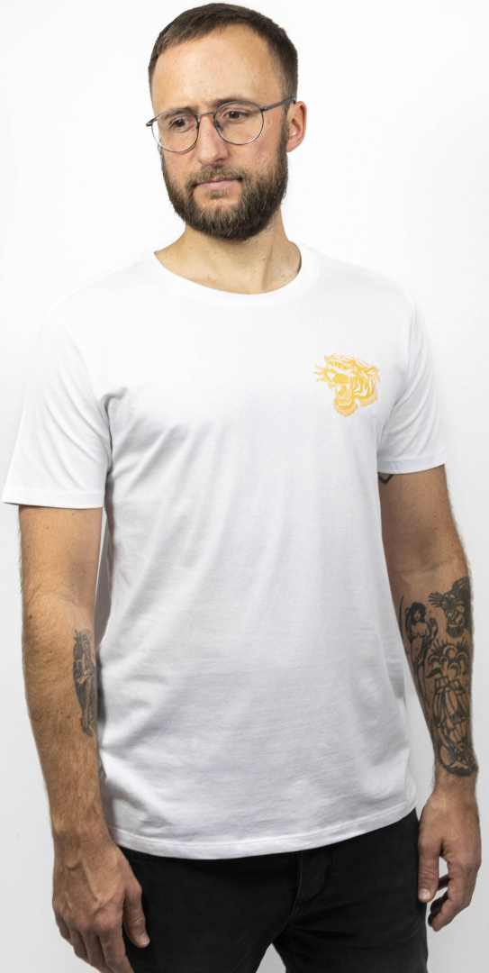 John Doe Tiger T-Shirt, white, Size S, white, Size S