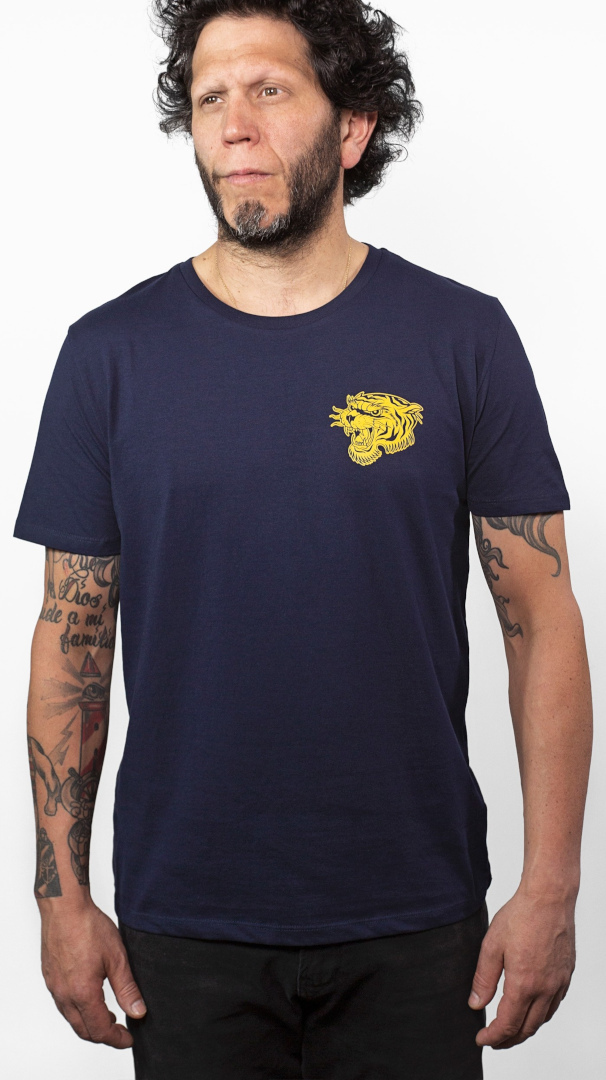John Doe Tiger T-Shirt, blue, Size S, blue, Size S