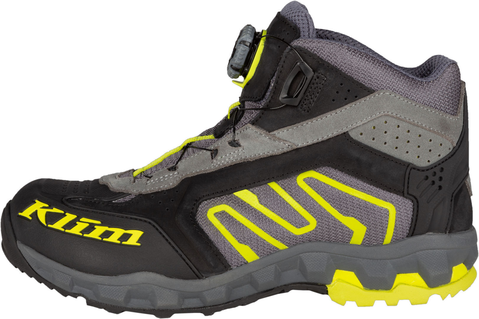 Klim Ridgeline Motorcycle Boots, black-yellow, Size 42, black-yellow, Size 42
