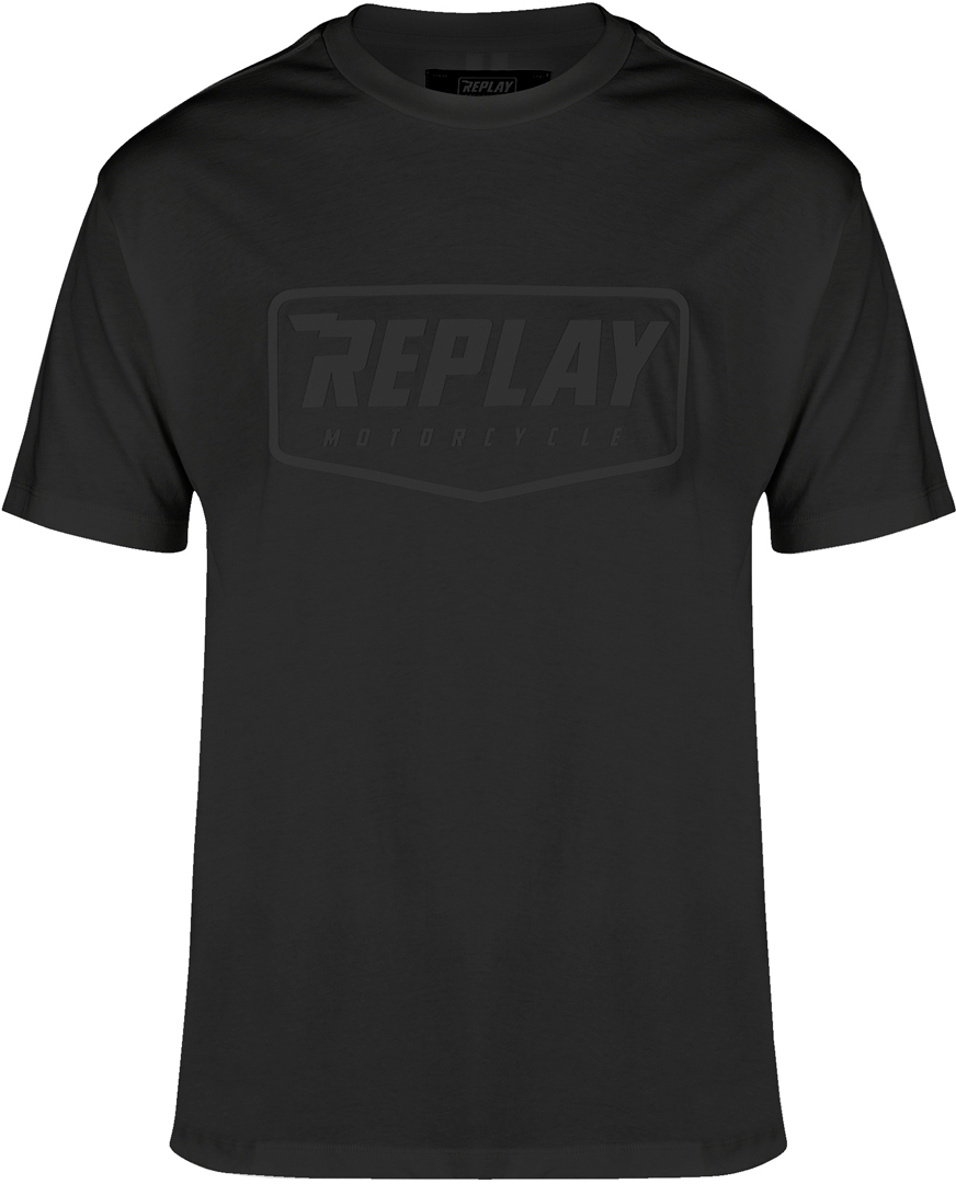Replay Logo T-shirt, zwart, afmeting M