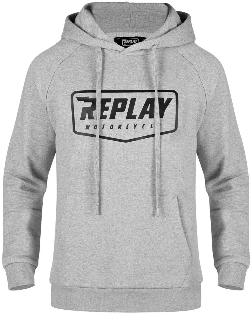 Image of Replay Logo Felpa, grigio, dimensione XS