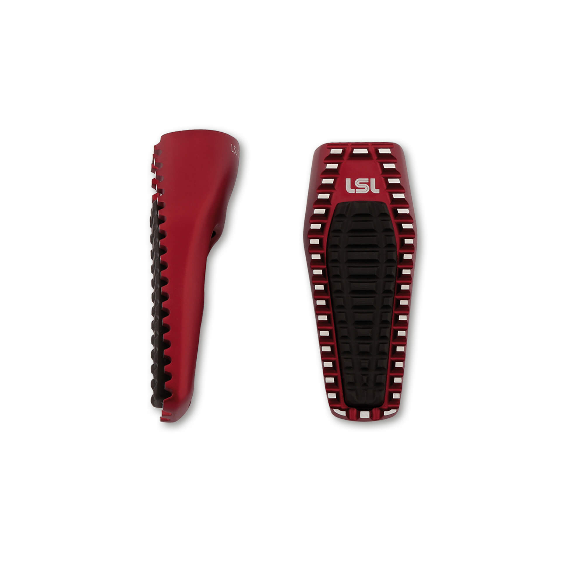 LSL Footrests ERGONIA, red, red