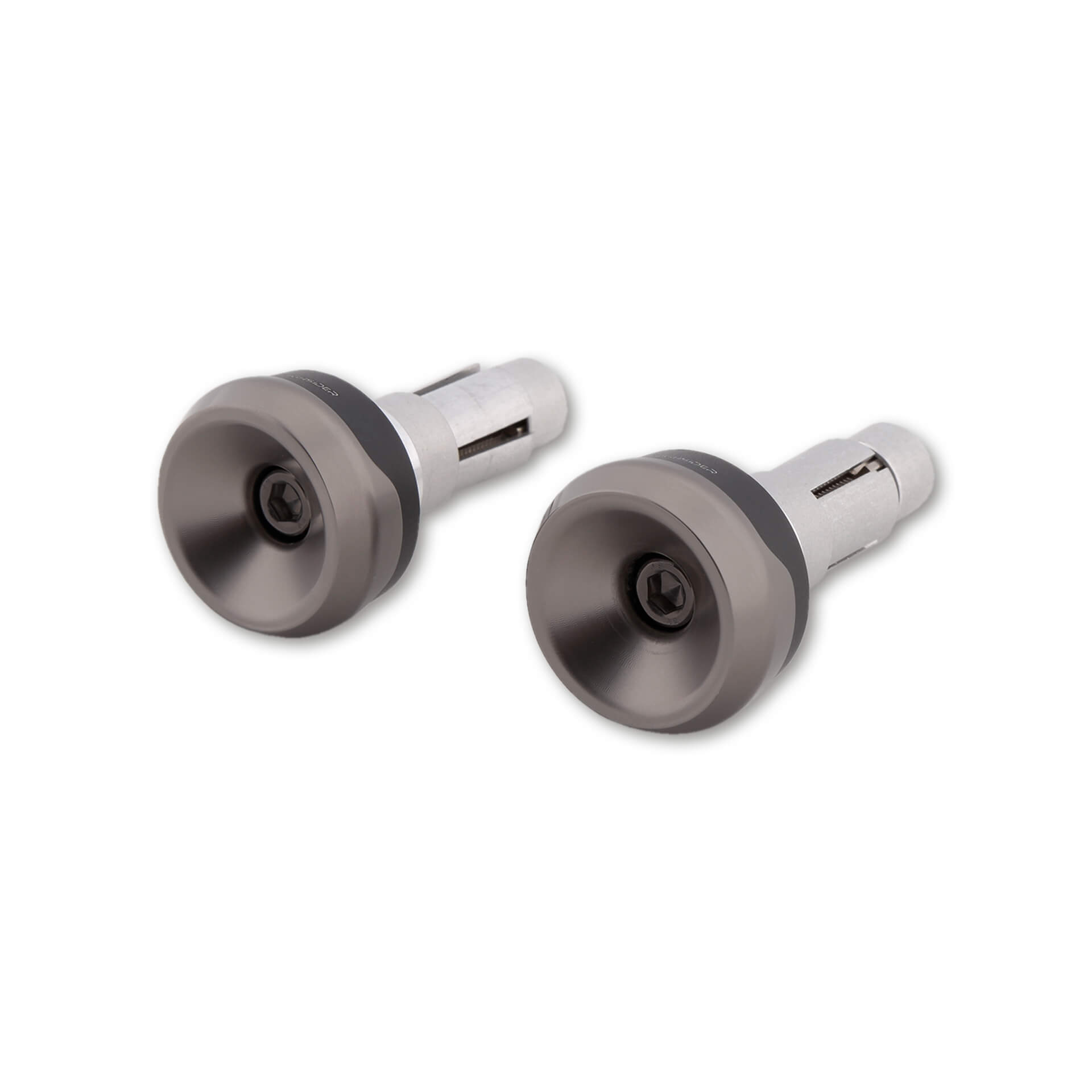 HIGHSIDER AKRON-XS Bar End Weights, silver, silver