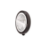 HIGHSIDER 7 inch LED main headlight FRAME-R1 type 4, black, bottom mounting