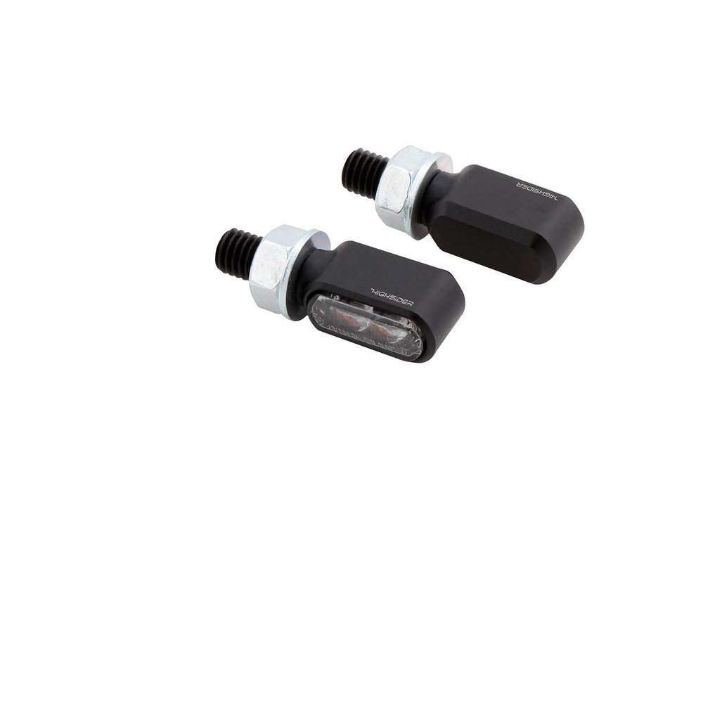 HIGHSIDER CNC LED Rück-, Bremslicht, Blinker LITTLE BRONX, schwarz, getönt.