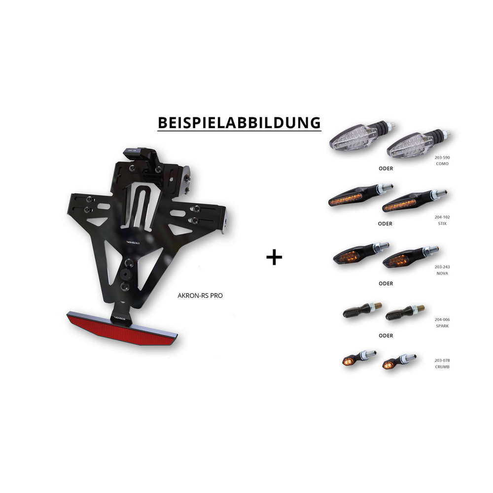 HIGHSIDER Motorrad Kennzeichenhalter Akron-RS Pro
