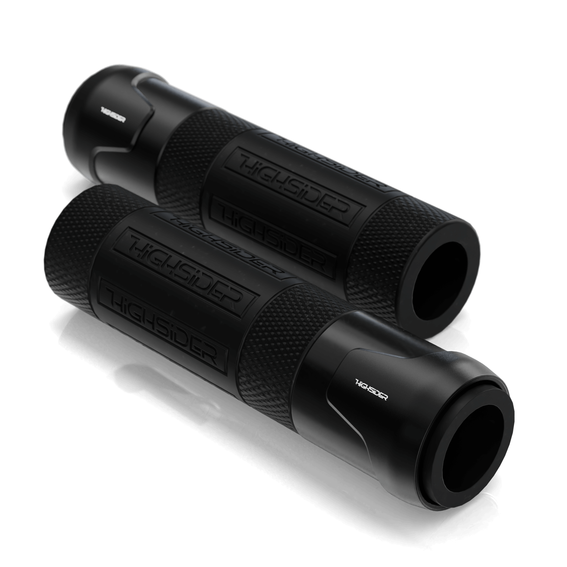 HIGHSIDER AKRON handlebar grip rubber, 7/8 inch (22.2 mm), 132 mm, black, black