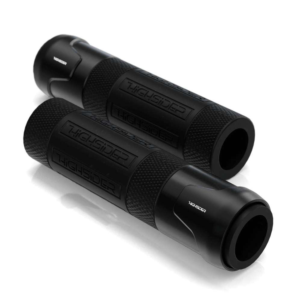 HIGHSIDER AKRON manillar de goma, 7/8 pulgadas (22,2 mm), 132 mm, negro
