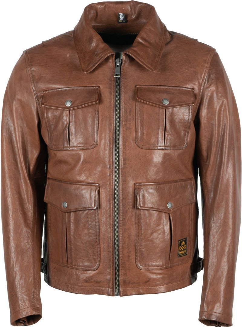 Helstons Joey Motor lederen jas, bruin, afmeting S