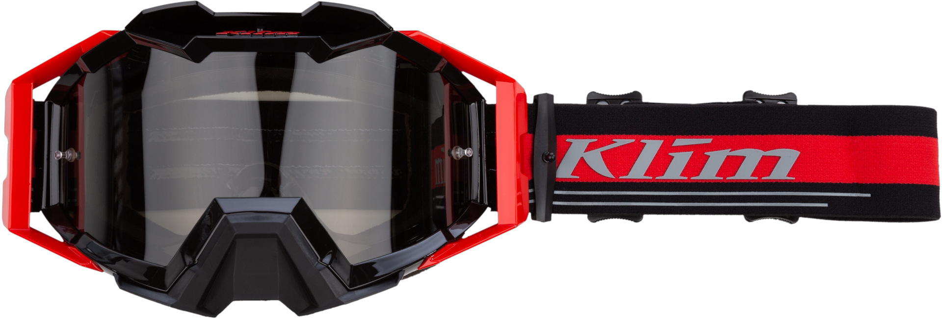 Klim Viper Pro Ascent Motocross Goggles, black-red, black-red, Size One Size
