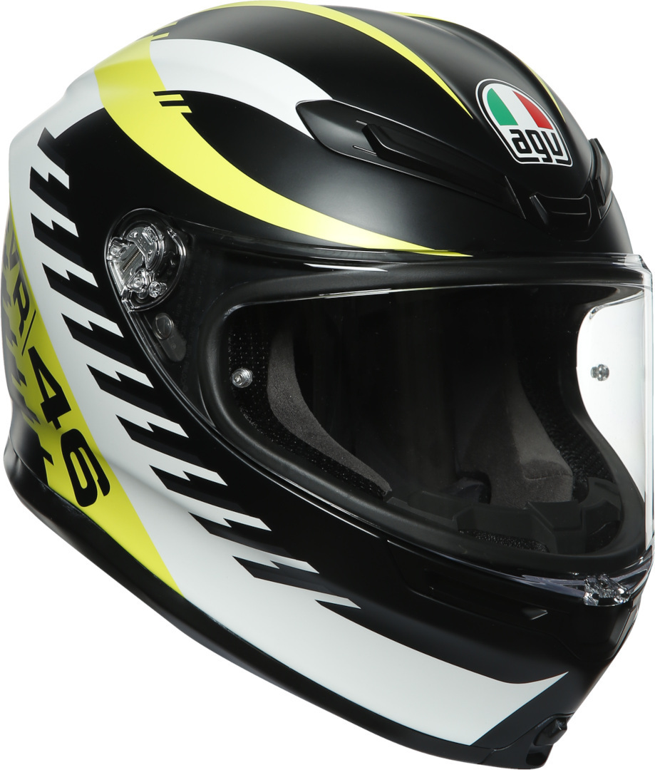 AGV K-6 Rapid 46 hjälm, svart-gul, storlek XS