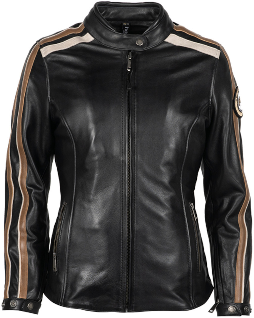 Helstons Jade Ladies Motorcycle Leather Jacket, black, Size S for Women, black, Size S for Women