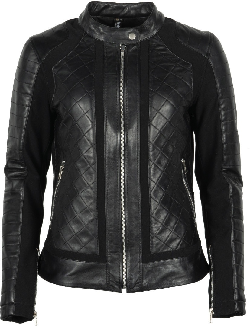 Helstons Kate Ladies Motorcycle Leather Jacket, black, Size M for Women, black, Size M for Women