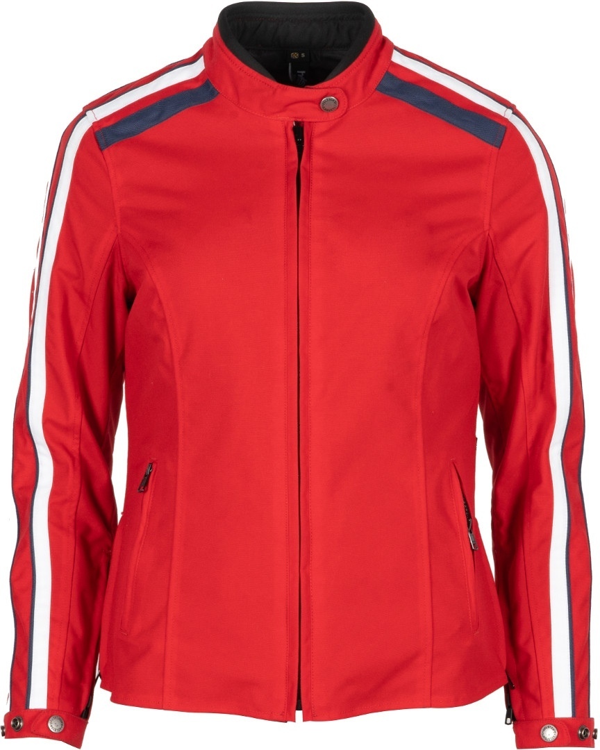 Helstons Jade Ladies Motorcycle Textile Jacket, red, Size S for Women, red, Size S for Women