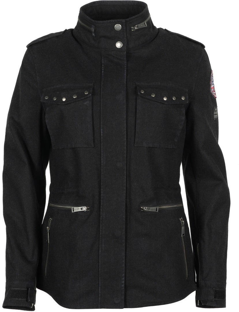 Helstons Tara Ladies Motorcycle Textile Jacket, black, Size S for Women, black, Size S for Women