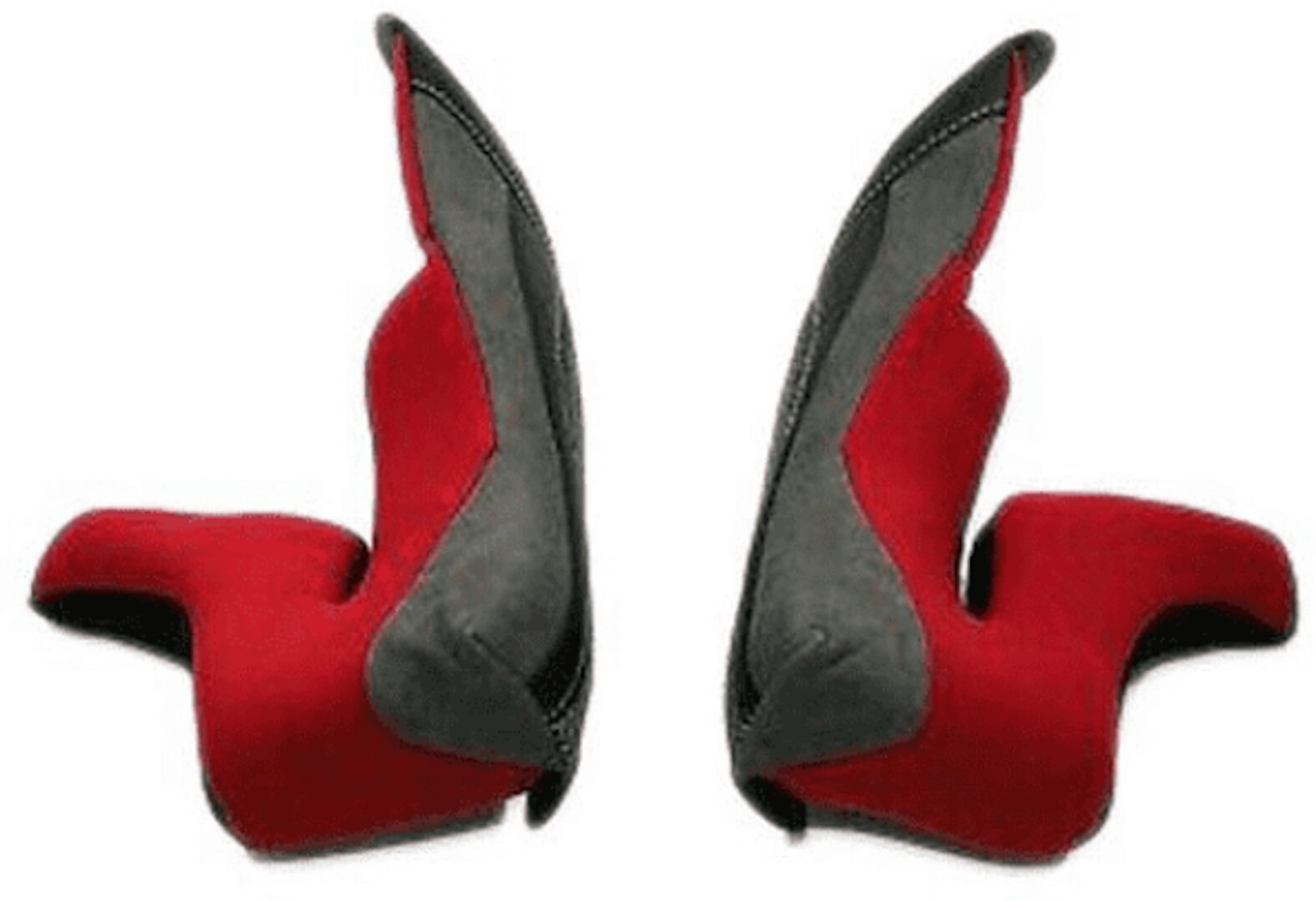 X-Lite X-403 GT/Ultra Carbon Cheek Pads, black-red, Size XS, black-red, Size XS