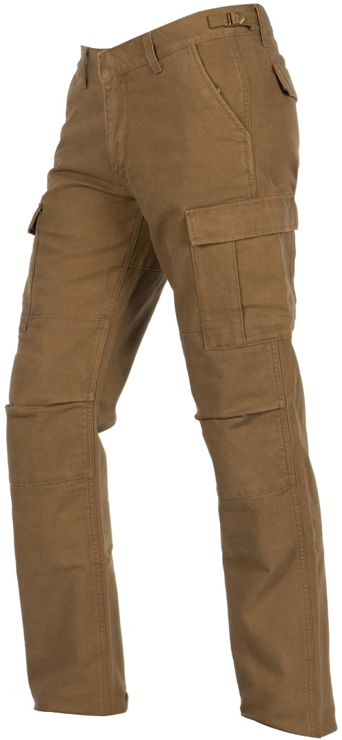 Helstons Cargo Motorcycle Textile Pants, green-brown, Size 31, green-brown, Size 31