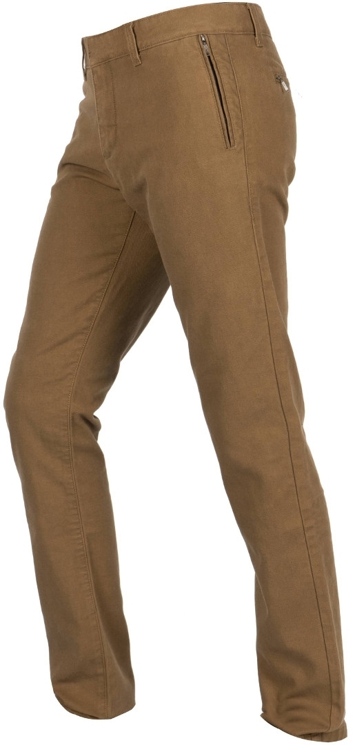 Image of Helstons Chino Pantaloni tessili da moto, verde-marrone, dimensione 34