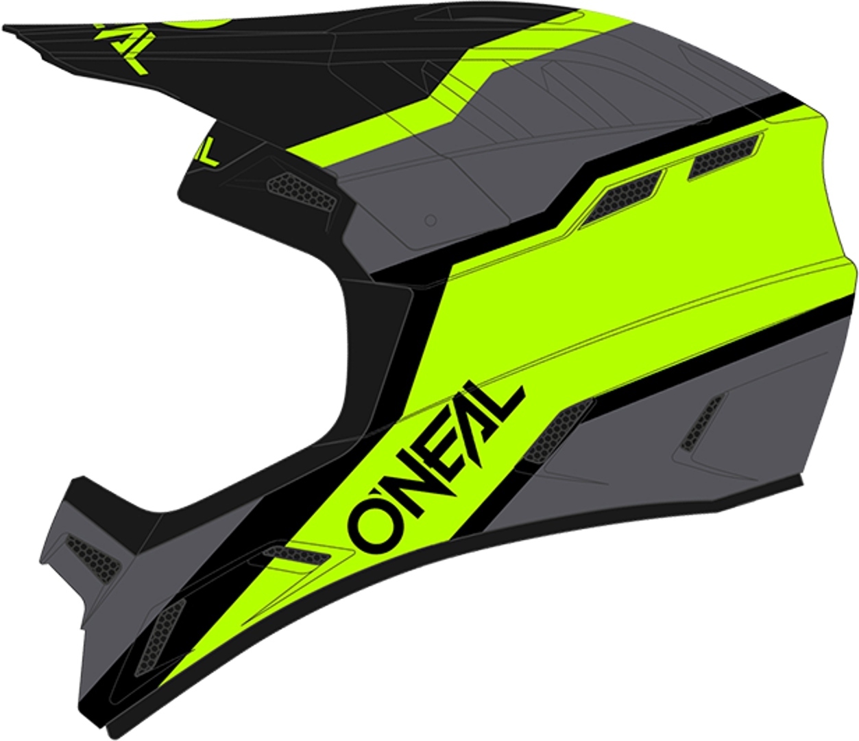 Oneal Backflip Strike Nedförsbacke Hjälm, svart-gul, storlek L