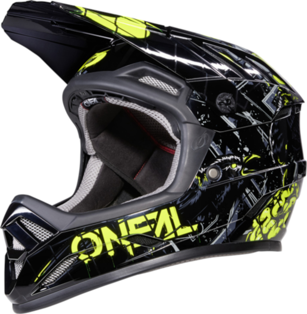 Image of Oneal Backflip Zombie Casco da discesa, nero-giallo, dimensione 2XS 53 54