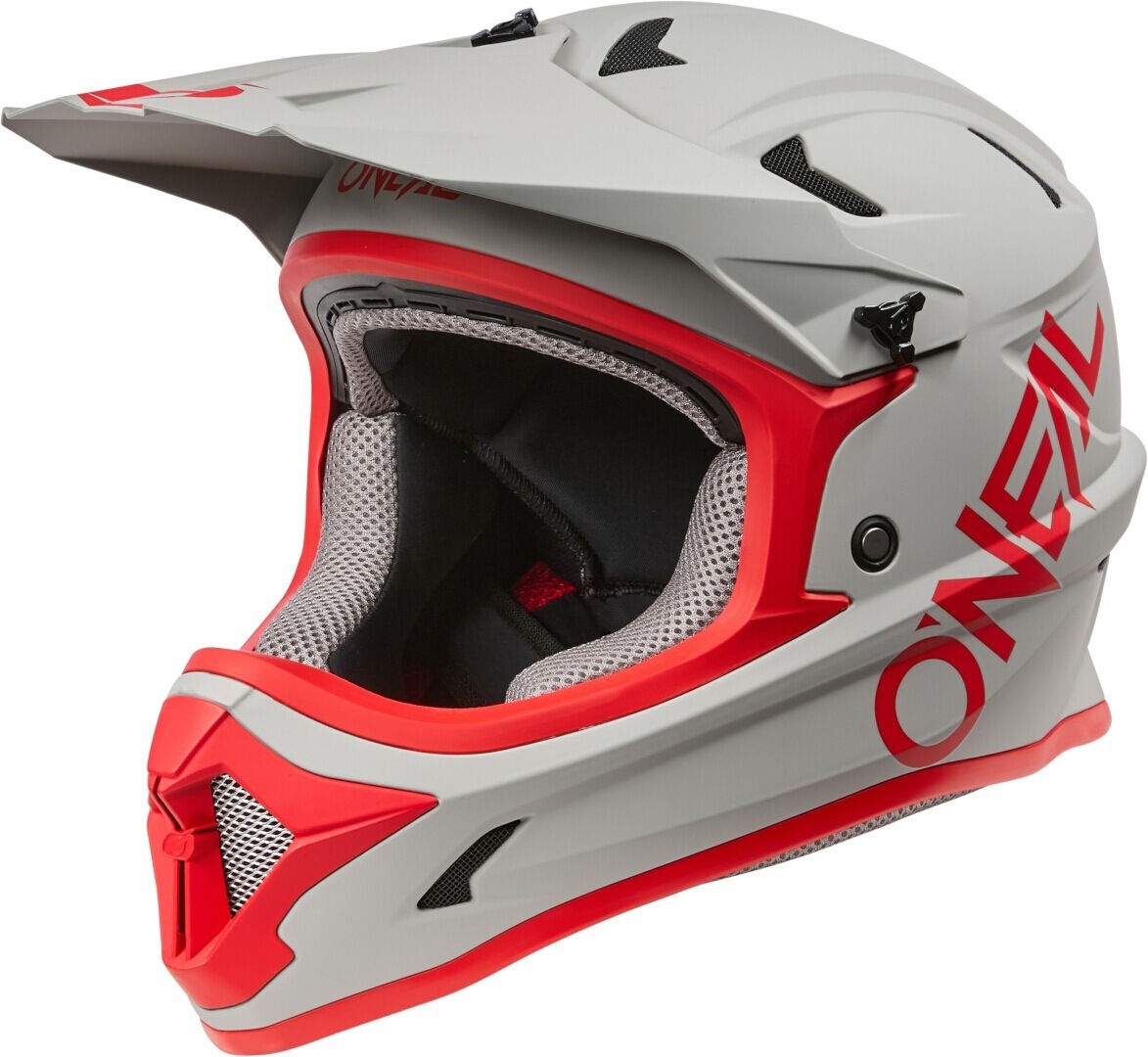 Oneal Sonus Downhill Helmet, grey-red, Size XL for Men-image-1488418346
