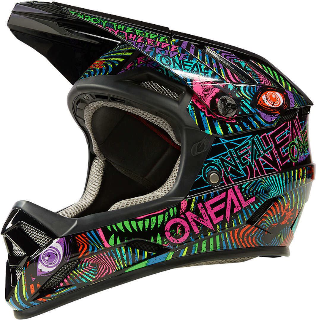 Oneal Backflip Riot Casco da discesa, multicolore, dimensione XL