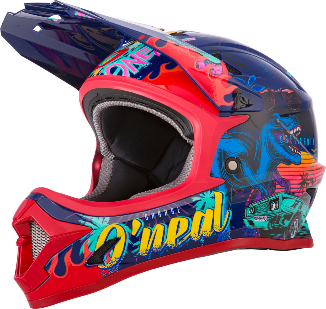 Oneal Sonus Rex Ungdom Downhill Hjälm, flerfärgad, storlek M 48 49 50