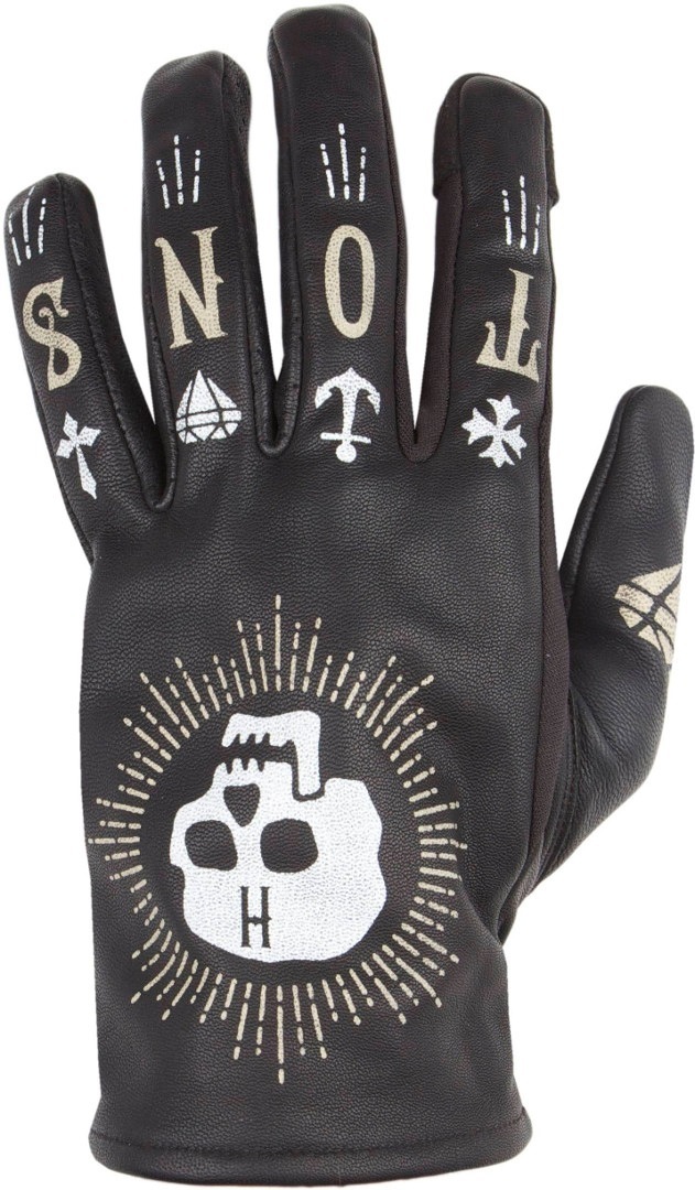 Helstons Kustom Motorcycle Gloves, black, Size 2XL, black, Size 2XL
