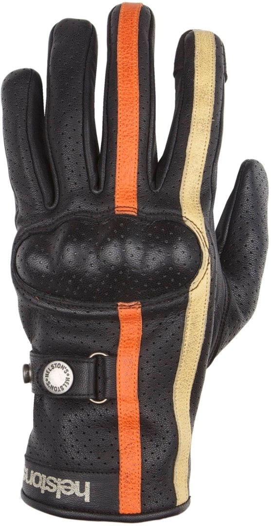 Helstons Eagle Air Motorcycle Gloves, black-orange, Size M L, black-orange, Size M L