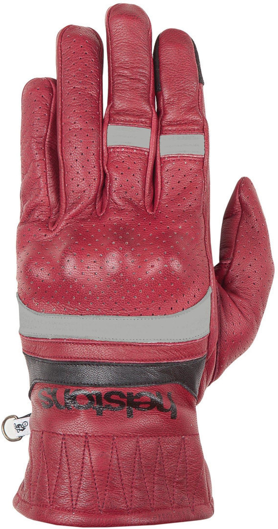 Helstons Mora Air Motorcycle Gloves, black-red, Size M L, black-red, Size M L